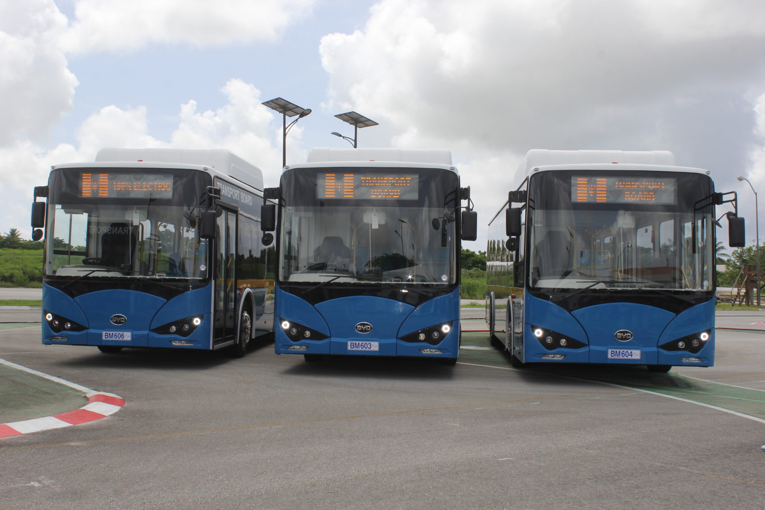 33 New Electric Buses Hit The Road Barbados Today