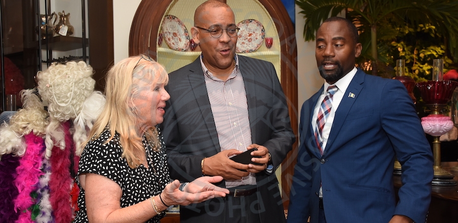 From left, Florida Caribbean Cruise Association, FCCA president Michele Paige, Minister of Tourism and International Transport Kerrie Symmonds and Minister of Maritime Affairs and the Blue Economy Kirk Humphrey.