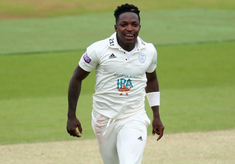 Fidel Edwards claimed two wickets on a tough day for bowlers.