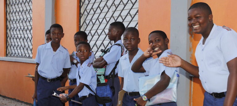 Some students from the St Stephen’s Primary School were upbeat before sitting the Barbados Secondary Schools Entrance Examination.