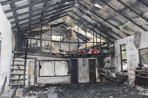 The charred remains are all that’s left of the renowned Barbados Dance Theatre.