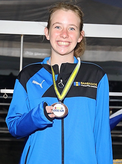 Bronze medallist Gracie Foster was elated having finished third in the girls’ 13 to 15 solo category.