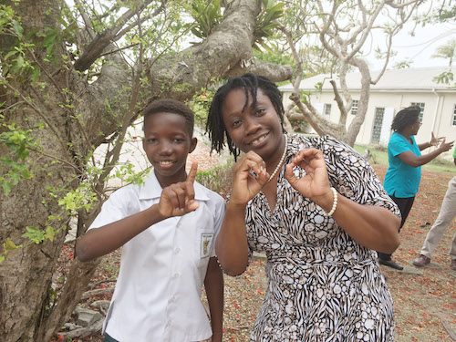 Christian Collymore and his mother Coleen Gilkes-Collymore.