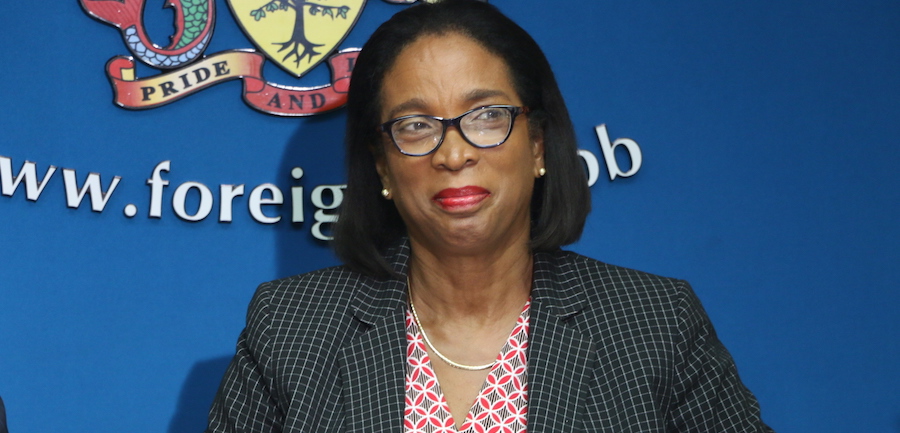 Foreign Trade Minister Sandra Husbands