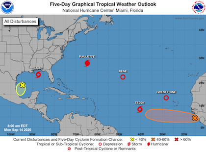 WEATHER WATCH - Four named storms, one depression and two other systems ...