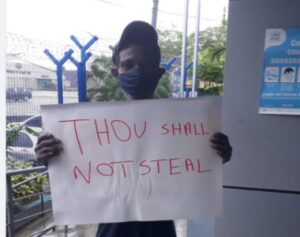 REGIONAL - Man ordered to hold up sign outside police station in Trinidad - Vimarsana News