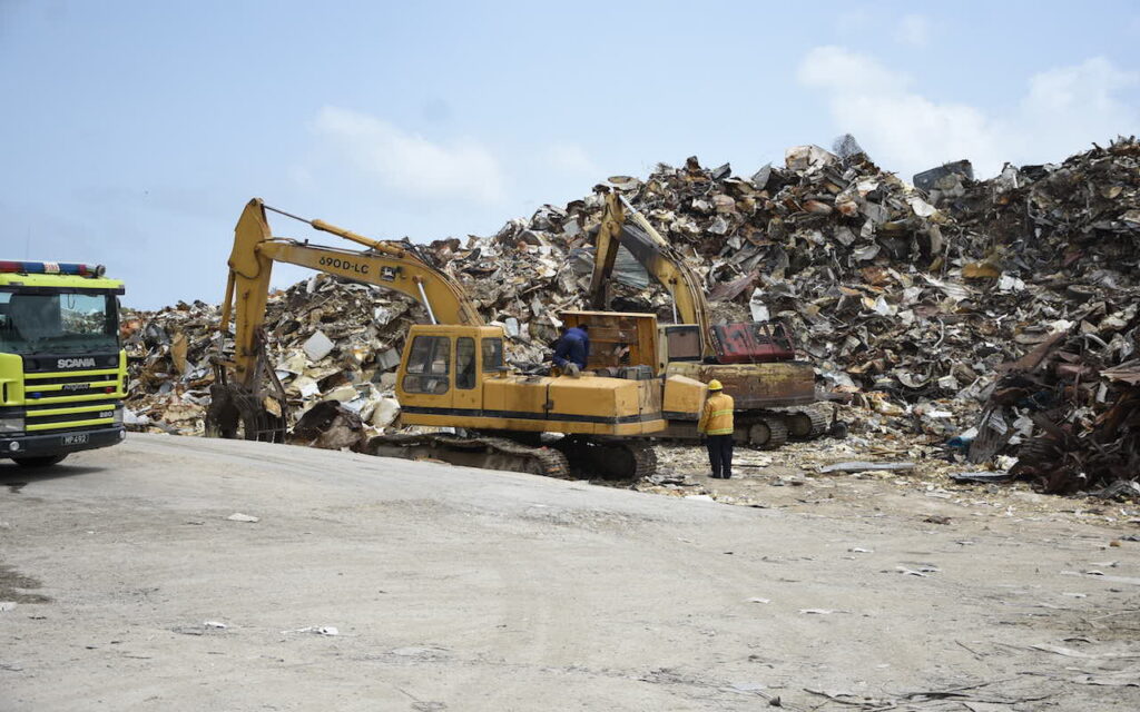 Fire at B’s Recycling