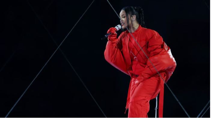 Rihanna delivers soaring Super Bowl halftime performance