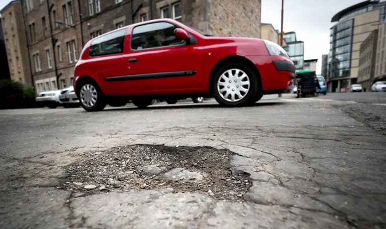 Pothole reports in the United Kingdom hit a five-year high in 2023