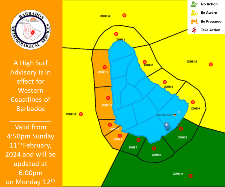 High Surf Advisory in effect for western coastlines