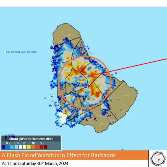 Flash flood watch in effect - Barbados Today