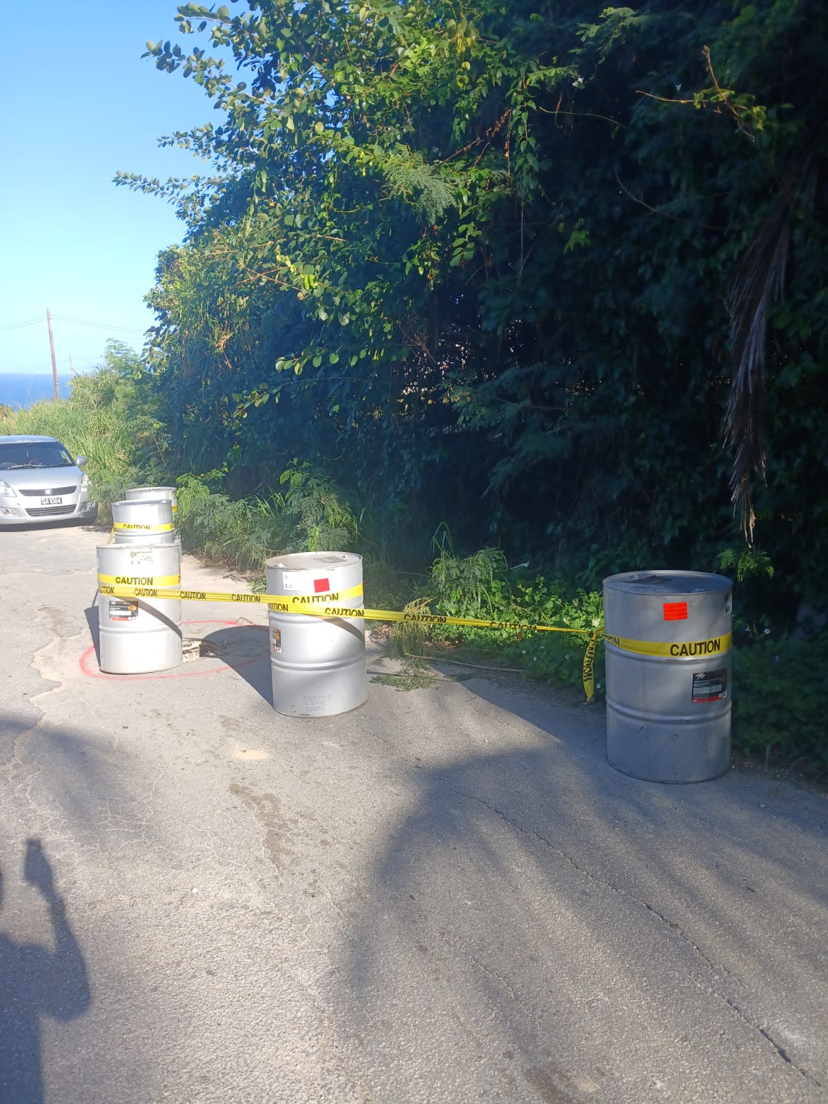 Partial Culvert Collapse in Foster Hall, St Joseph Prompts Road Warning from Ministry of Transport and Works