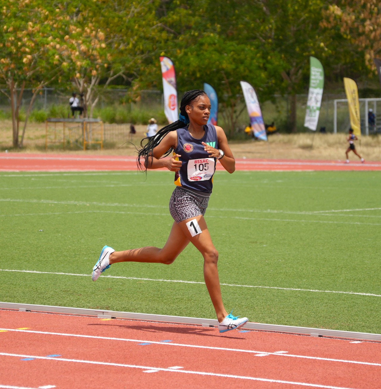 Kenya Hinds of Alleyne had the fastest time overall in the Under-17 girls’ 800 metres.