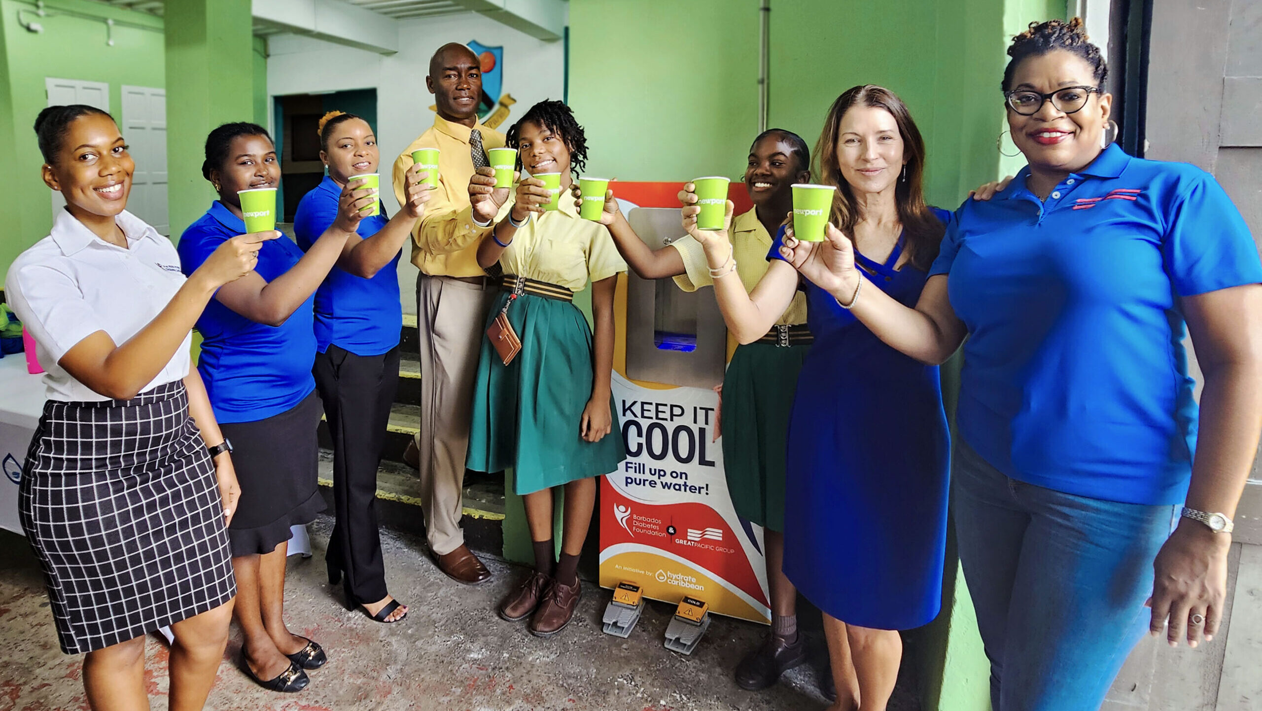 Hydrate Caribbean: Great Pacific and Barbados Diabetes Foundation Collaborate for School Water Station Sponsorship