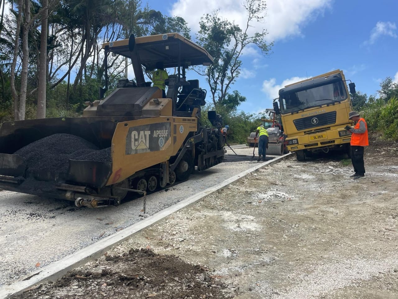 Paving Commences for White Hill, St. Andrew Under Scotland District Road Rehabilitation Project