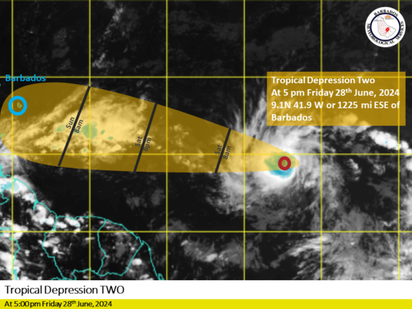 Tropical Depression Two Forms; Could Be Storm Tomorrow - Barbados Today