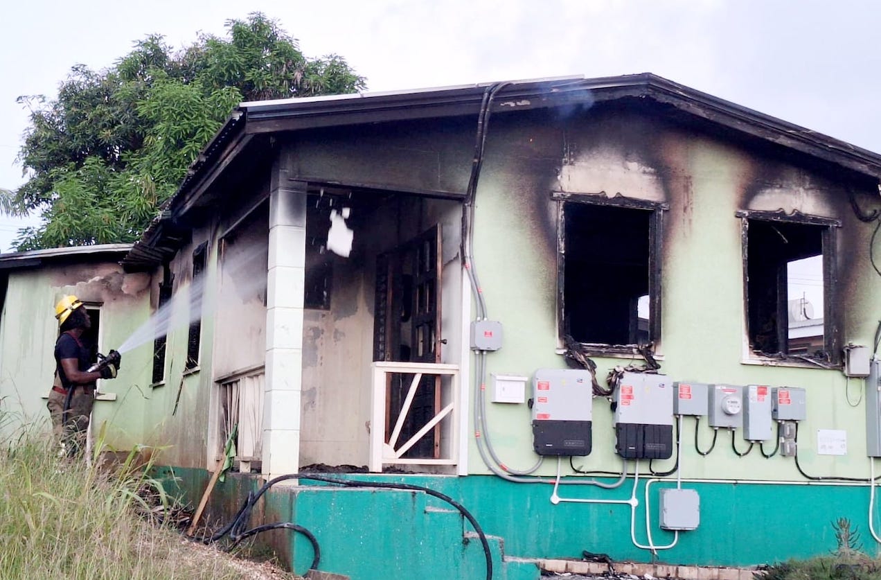 House Fire in Lammings, St Joseph Displaces Three Residents | Barbados Fire Service Responds Promptly