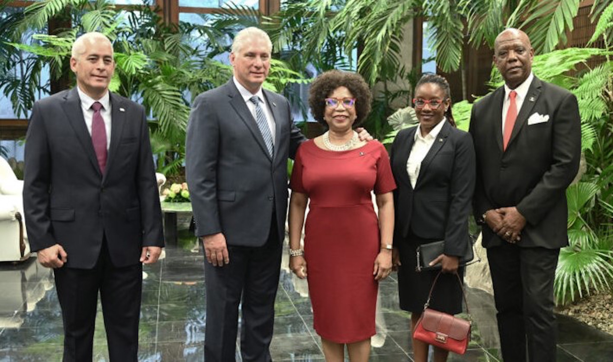 Barbados’ New Ambassador Dr Sharon Marshall Presents Credentials to Cuban President