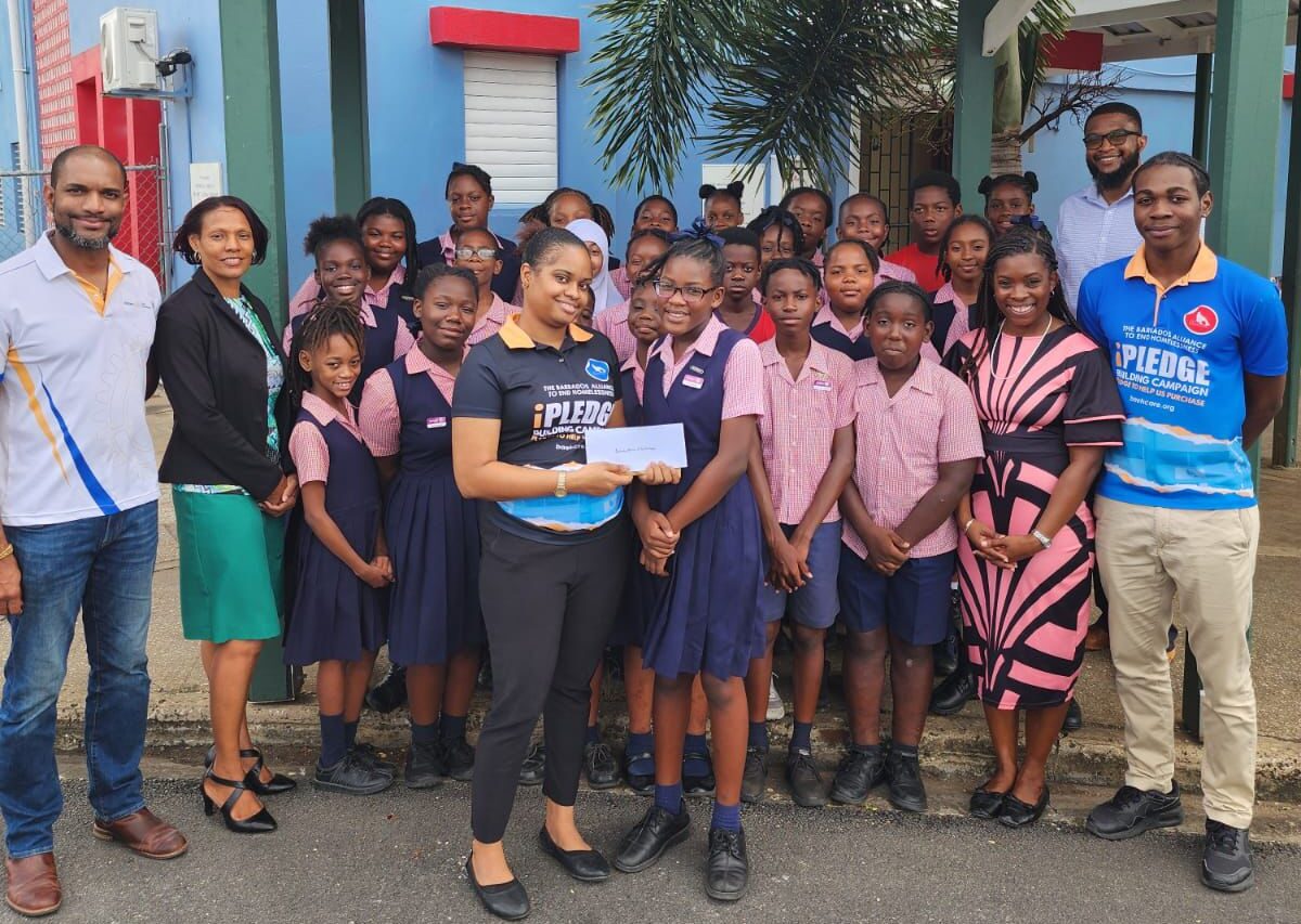 Charles F Broome EarlyAct Club Donates to Barbados Alliance to End Homelessness with Rotary Club Support