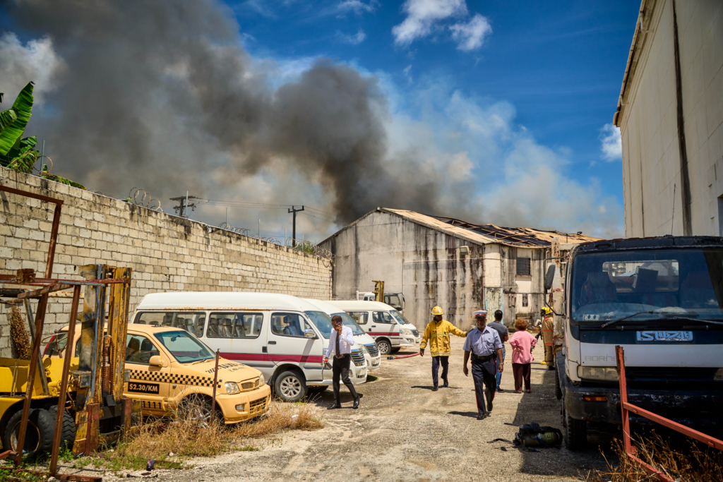 Builder’s Value Mart Warehouse Blaze: Fire Officers Contain Fire, Minimal Injuries Reported