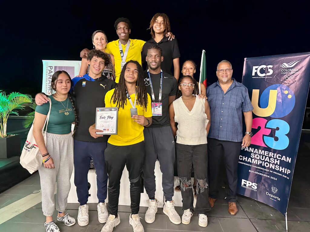 Team Barbados at the 2024 Pan American U23 Squash Championships