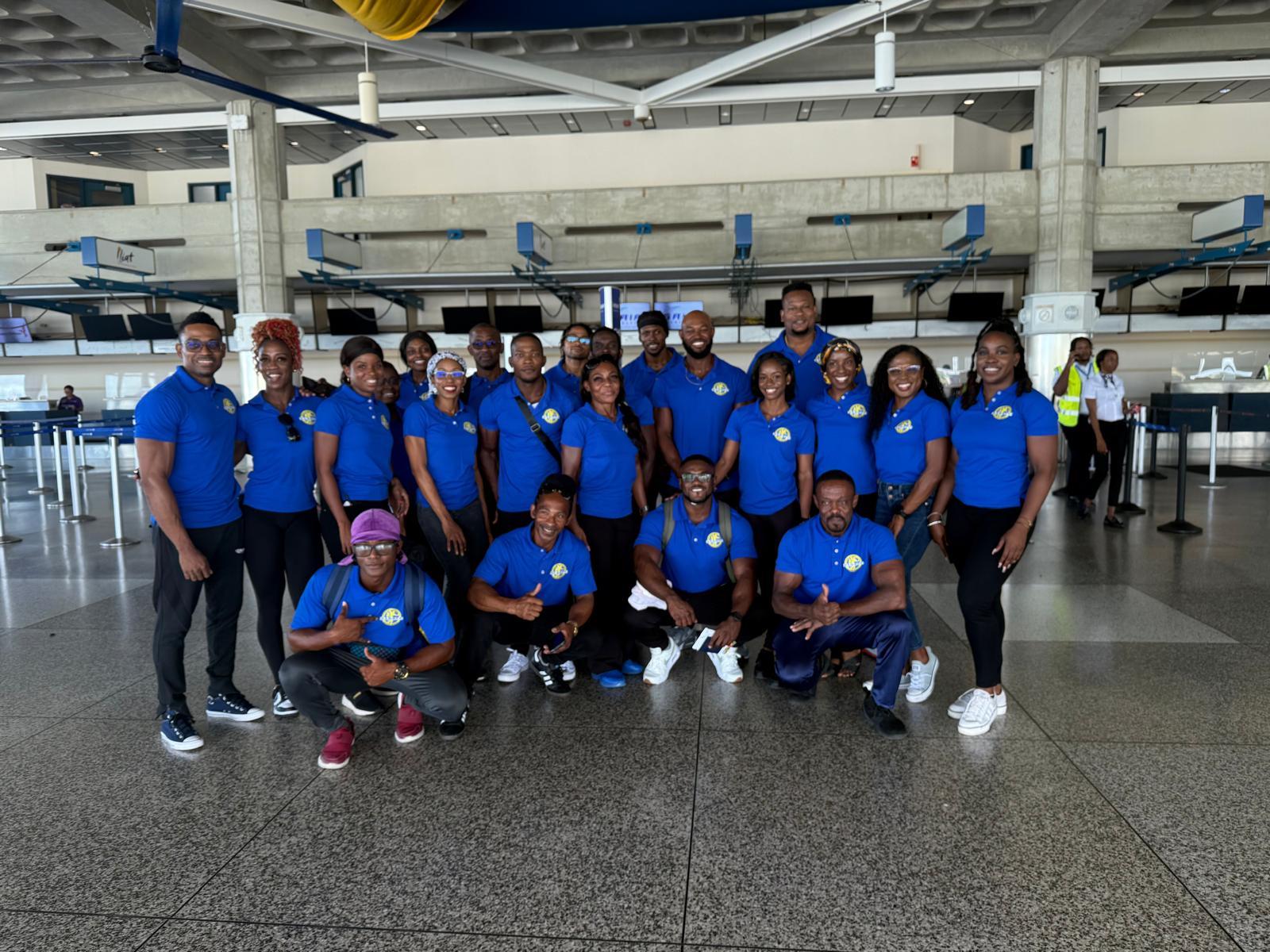 Barbados Athletes Depart for 2024 CAC Bodybuilding Championships Hosted by Guyana