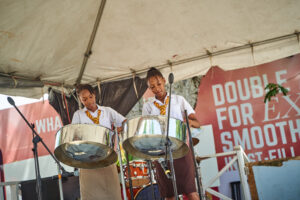 Students bring lunchtime entertainment