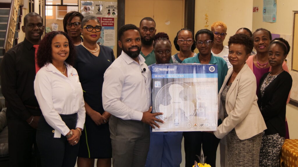 Sagicor donates 35 fans to Geriatric Hospital