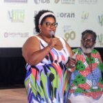 Mary Celia Walker wins Best Director award during Africa Night at BIFF