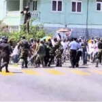 Police fire tear gas and rubber bullets at protestors in Dominica 