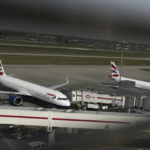 First plane lands at London’s Heathrow since a fire shuttered Europe’s busiest air travel hub.