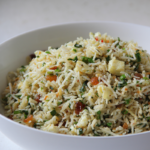 Easter Recipe Special: Scallion-Cilantro Fried Rice with Golden Raisins