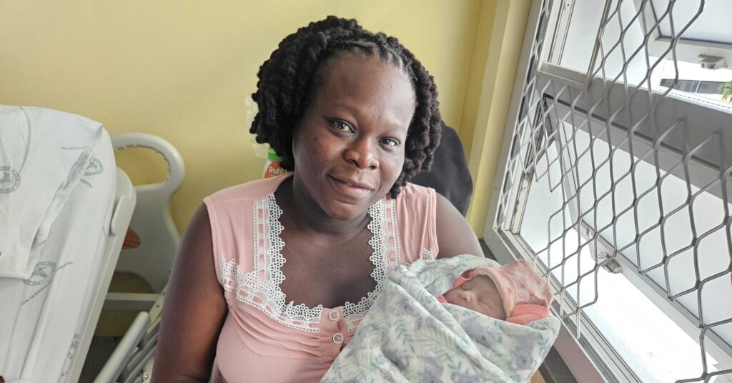 First-time mom welcomes baby girl on Christmas morning