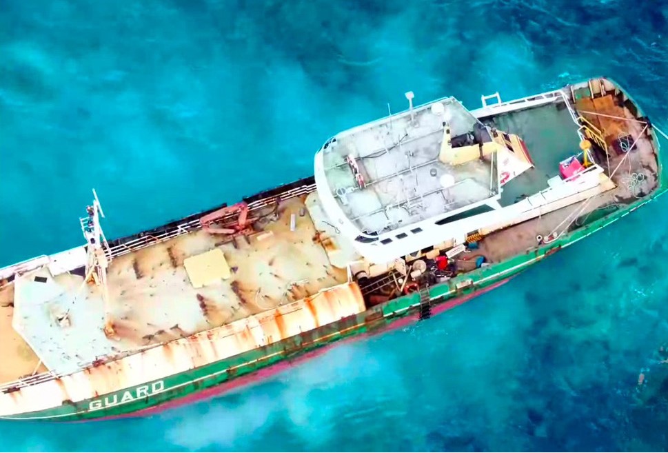 Public urged to keep clear as agencies work to remove stranded vessel