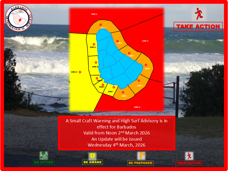 Small craft warning, high surf advisory remain in effect