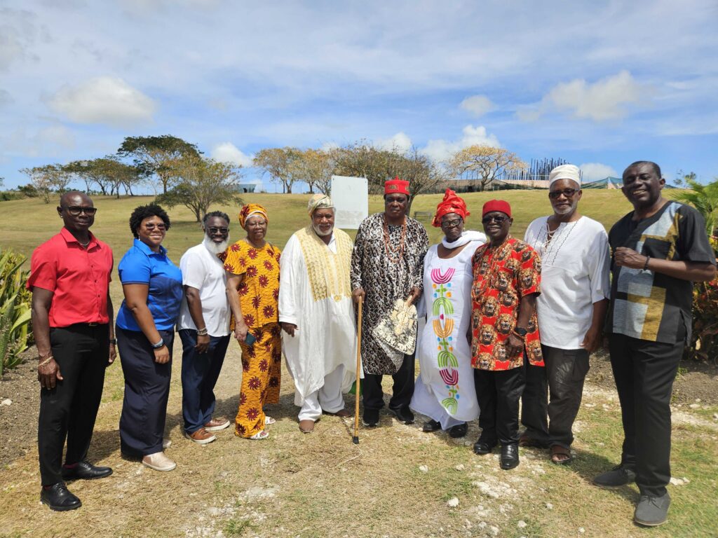 Nigerian regent visits slave cemetery as ethnic links tour continues