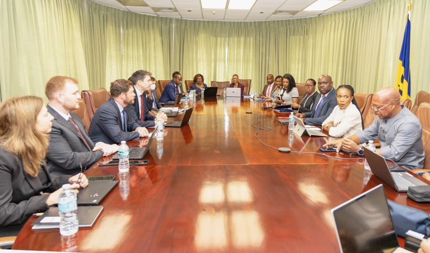 IMF team in Barbados meeting with government officials