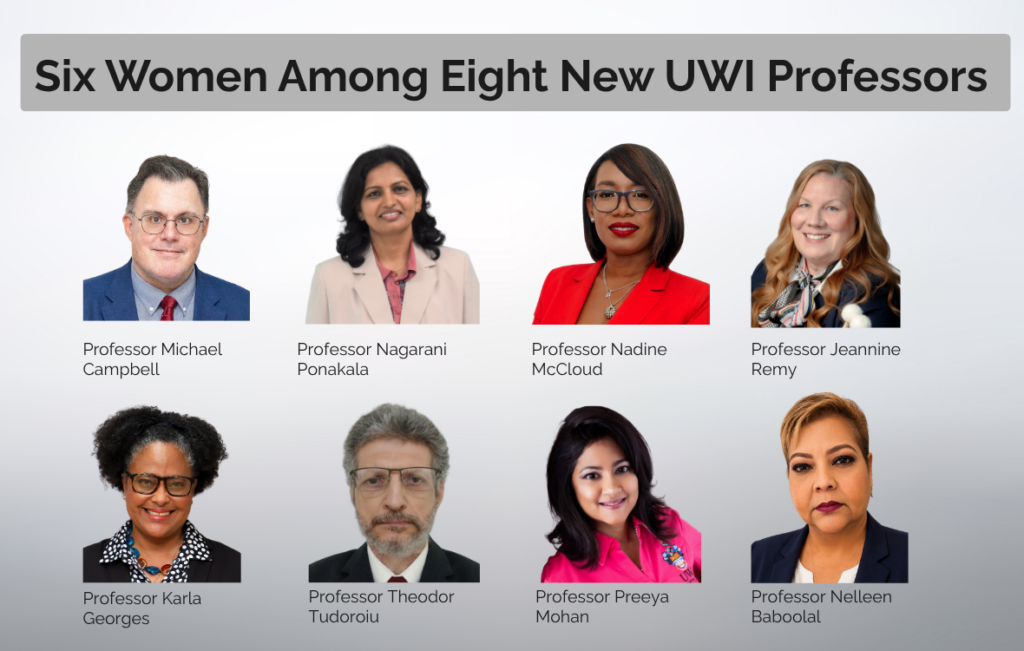 Six women among eight new UWI professors