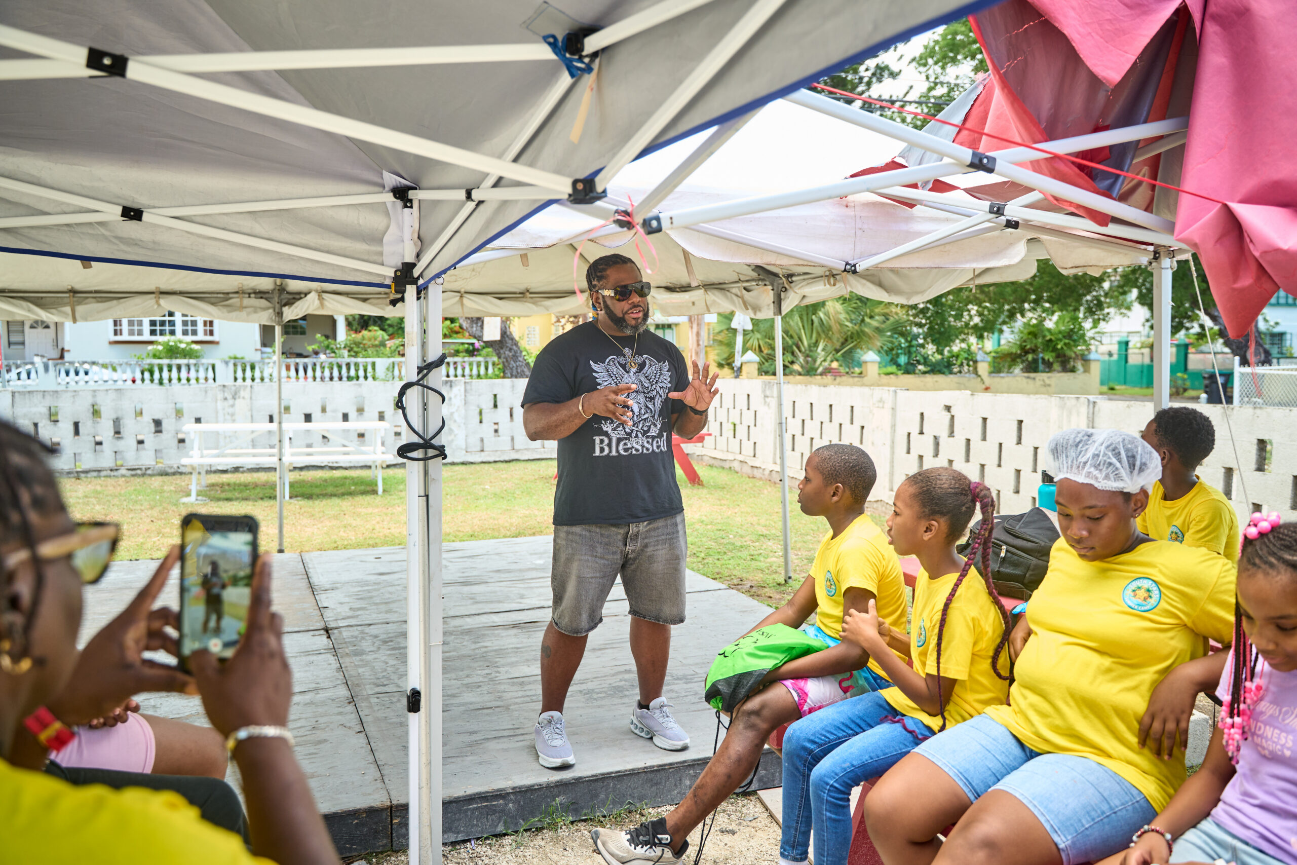 Soca monarch swaps stage for summer camp to inspire youngsters