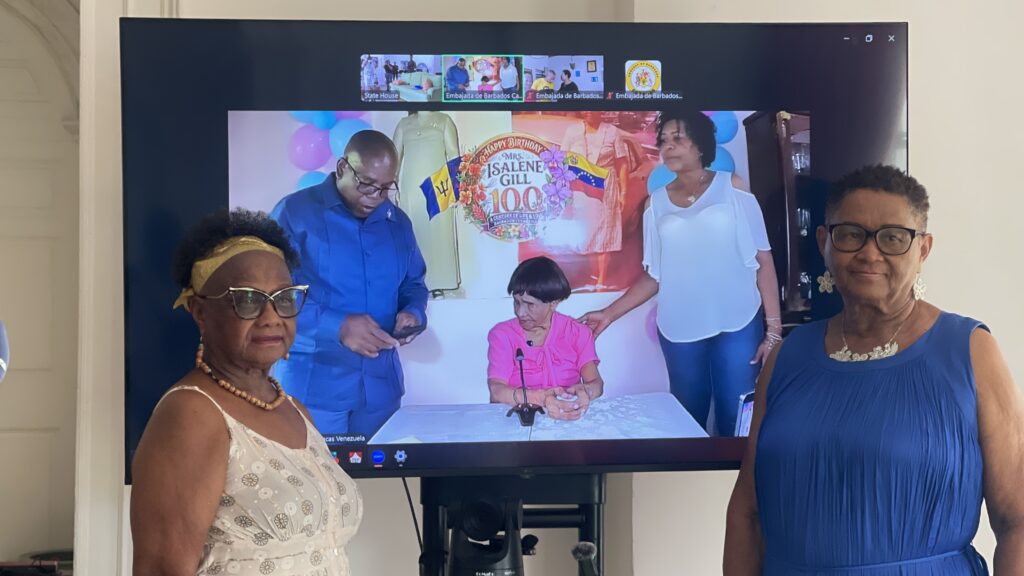 President toasts centenarian by video as earthquakes keep family apart