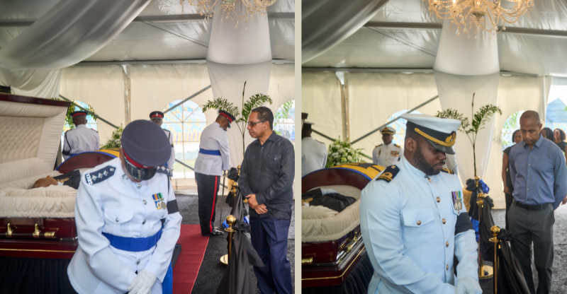 Sir Garfield Sobers lies in state as crowds file past at Kensington Oval