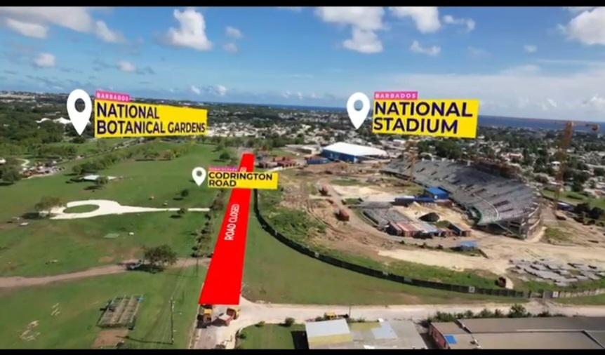 Codrington Road to close for National Stadium works