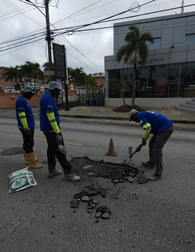 Private/Public Sector Initiative patches potholes along South Coast