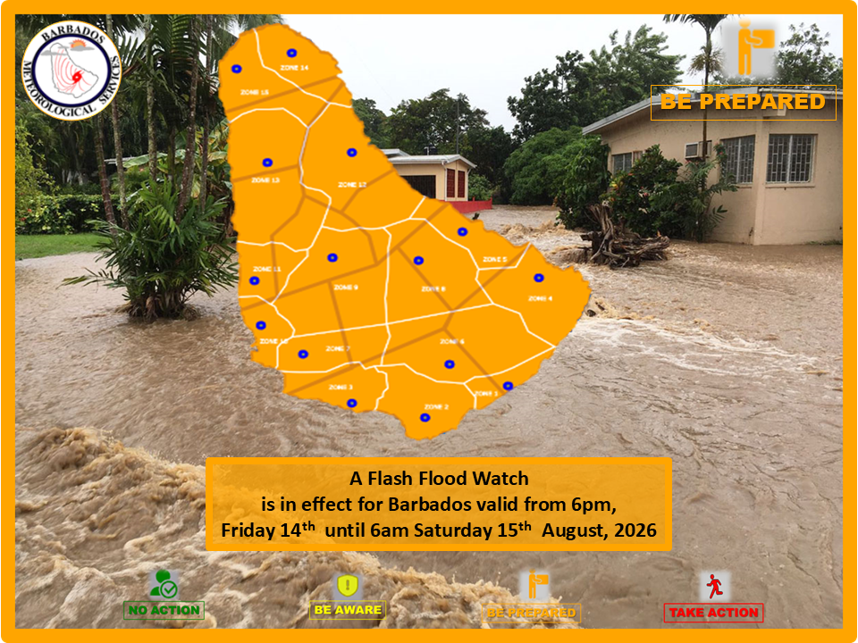 Flash-Flood threat as Tropical Wave nears