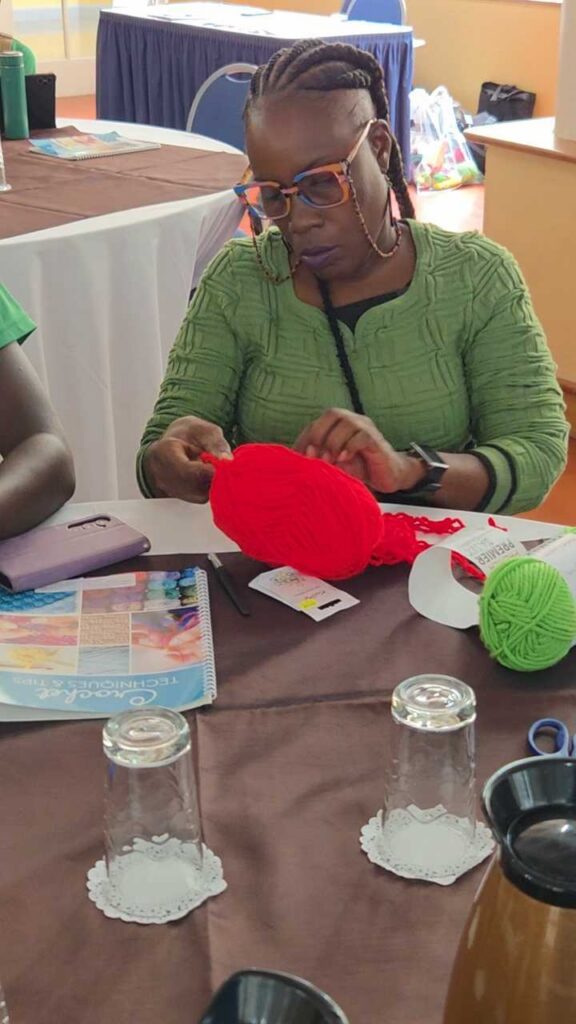 Crochet project pairs craft with health education
