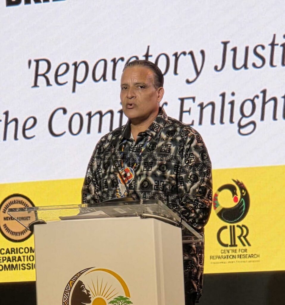 Indigenous chief presses for stronger role in reparations movement